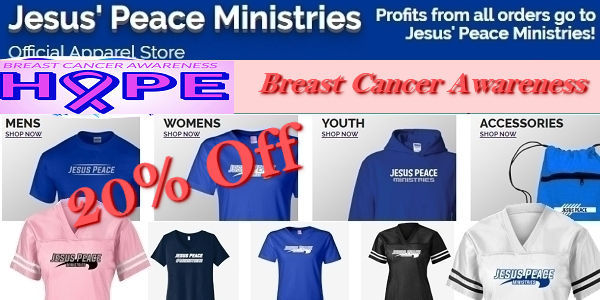 🛒 Jesus Peace Ministries Apparel Shopping  Short Sleeve, Long Sleeve, Performance, Sleeveless, POLOS, Short Sleeve, Long Sleeve. Shorts, Pants, JACKETS, Outerwear, SWEATSHIRTS, Hooded, Crewneck, Zip Ups, Gift Cards Purchase gift cards for you or for others.